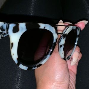 Balmain Black and White Speckled Sunglasses